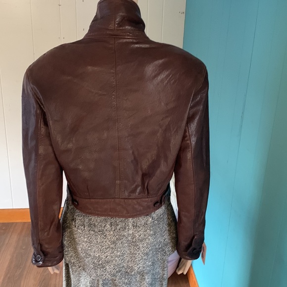 Vintage Brown Leather Jacket - Picture 6 of 16